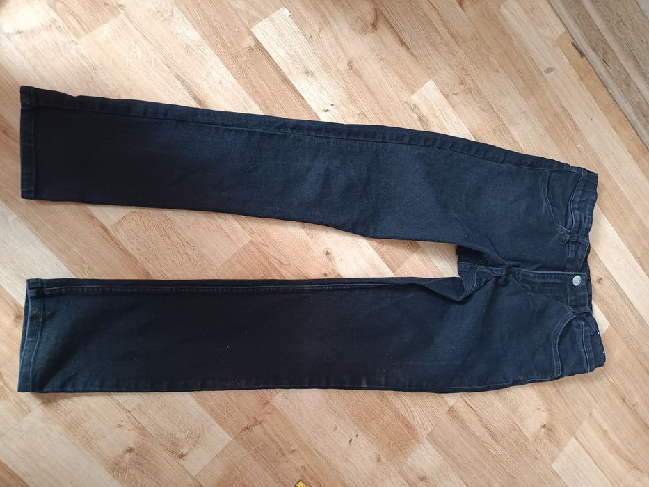 Nr39} spodnie czarne eleganckie 152 skinny