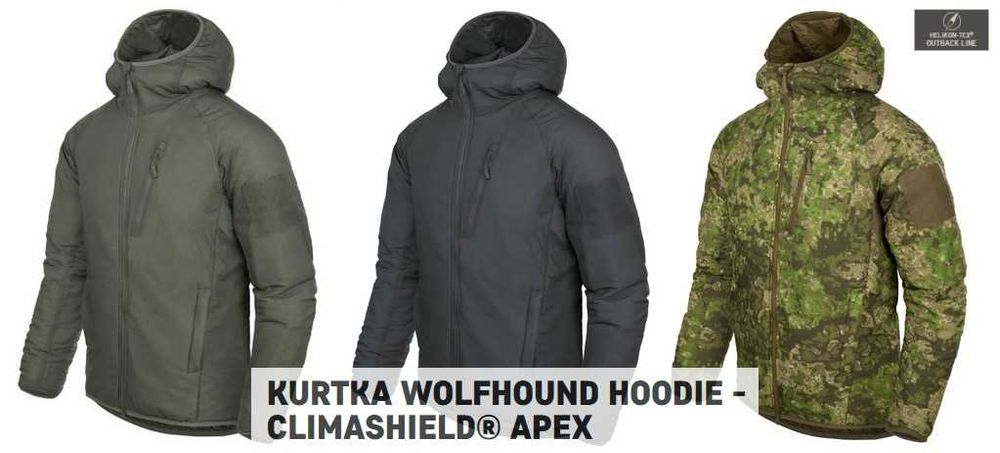 Helikon-Tex Wolfhound Hoodie Climashield Apex куртка тепла компактна