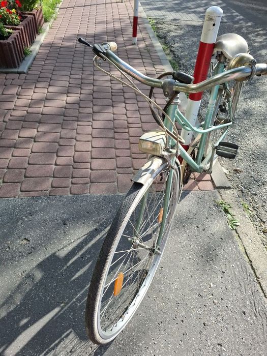 Retro rower Herkules jasno-zielony dwururka