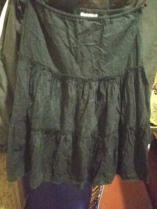 Спідниця чорна для підлітка на застібці 34-36