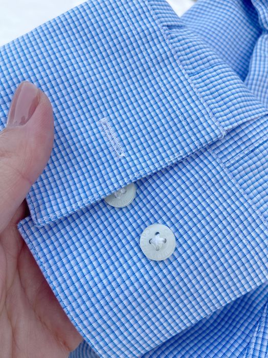 Calvin Klein блакитна чоловіча сорочка котон