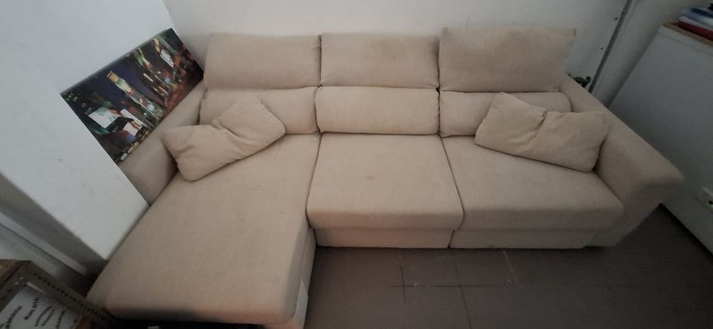 Sofá de tecido creme Ikea