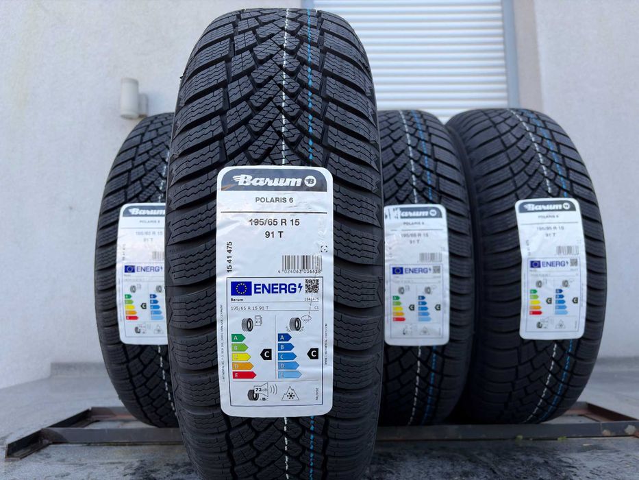 x4 zimowe 195/65R15 Barum Polaris 6 prod. 2025rok! 91T C,C,72db gwaran