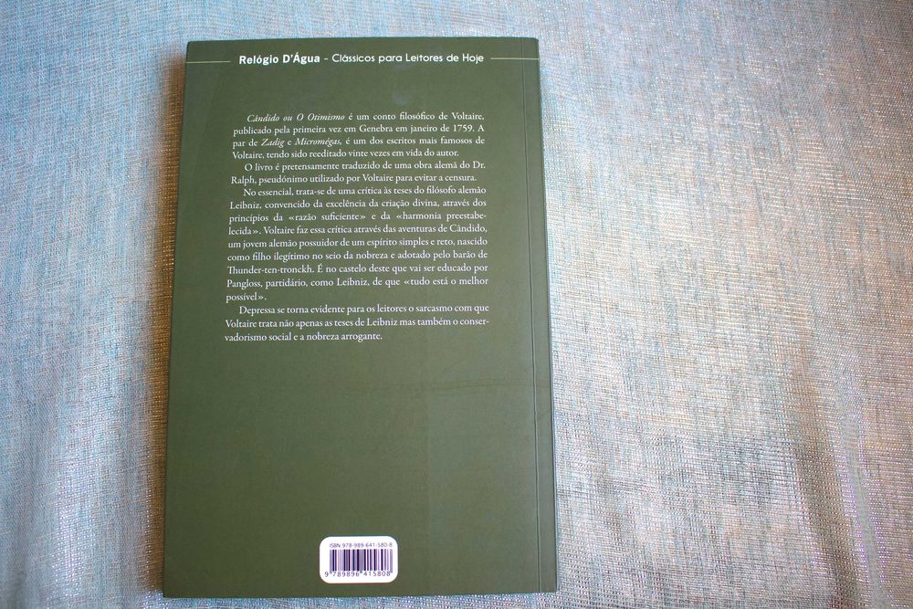 "Cândido ou o Otimismo", Voltaire