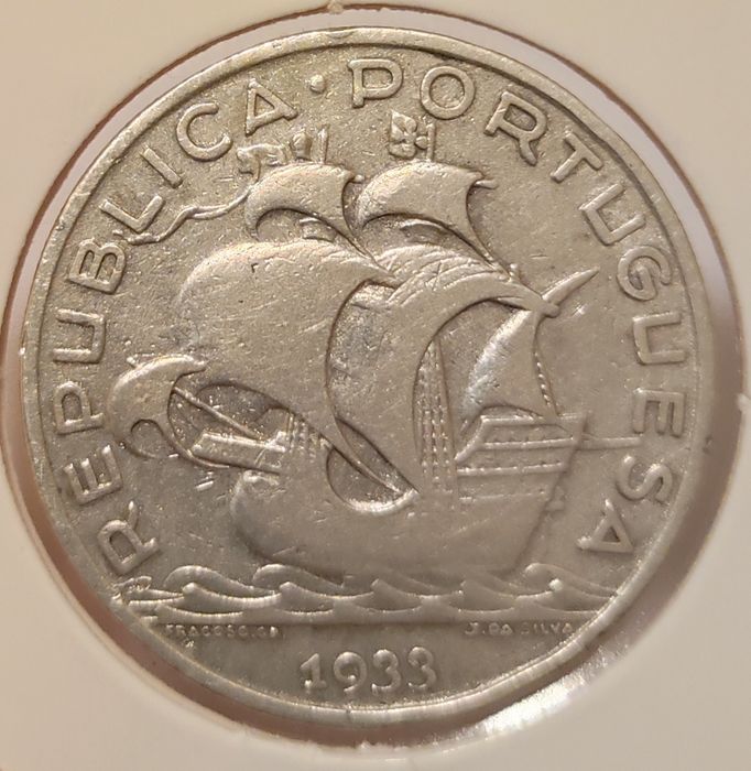Moedas república 2,5, 5, 10, 1 escudo