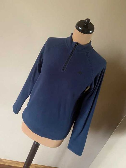 Xs s 4f granatowy polar sweter cieply kurtka golf stojka 36