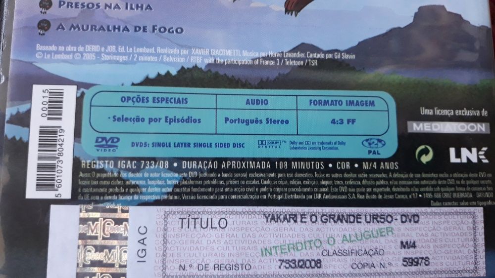 Yakari e o Grande Urso - DVD