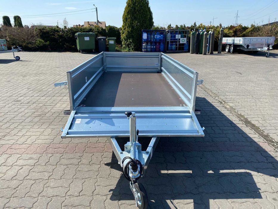 Przyczepka samochodowa RESOROWANA 230x126x40 Temared 2312R DMC:750