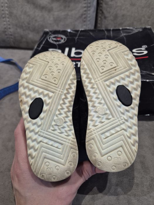 Ботинки 21р натур.кора и мех