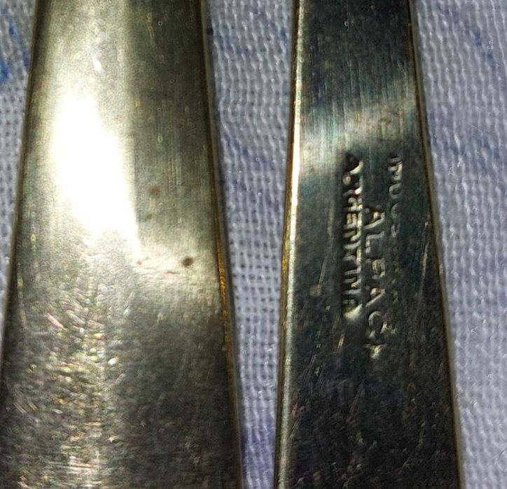 Talheres de ALPACA  Sobremesas.