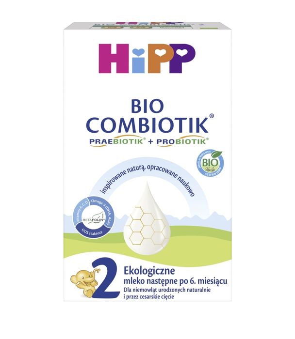 5x Mleko hipp bio combiotik 2