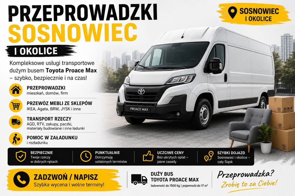 Bus Transport | Przeprowadzki Sosnowiec 24/7