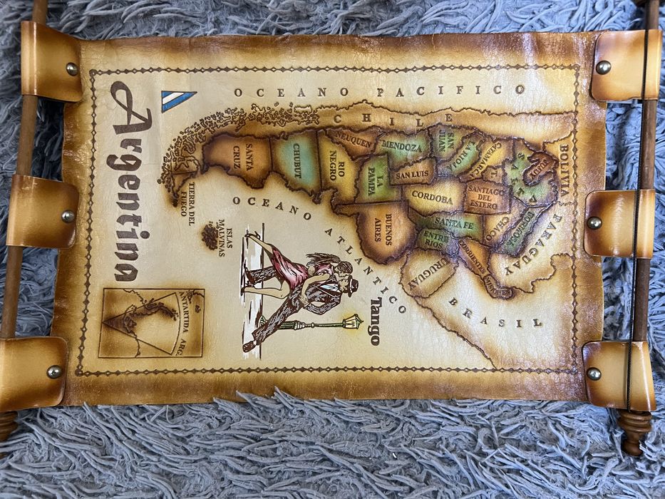 Ozdobna mapa Argentyna