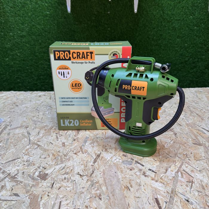 Акумуляторний повітряний компресор Procraft LK20 (Без АКБ та ЗП)