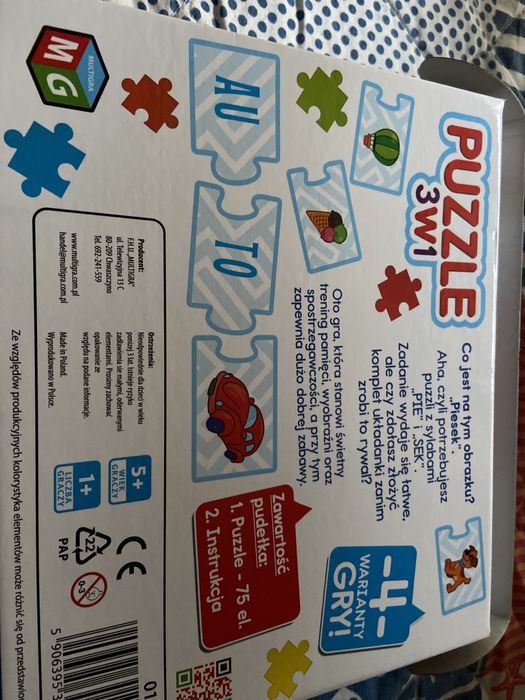 Puzzle 3w1, brakuje 1 czesci