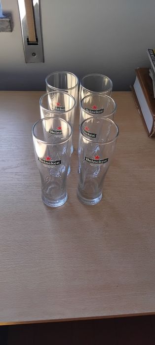 6 copos imperial Heineken