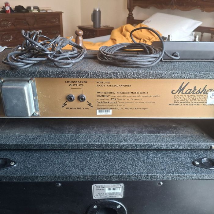 Coluna + Amplificador Marshall