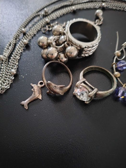 Biżuteria srebro i metal