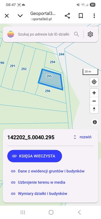 Działki leśne, rolno-leśne, las, 4,7ha.