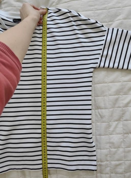 Bluzka w paski Mohito xS 34 lekka bluza z wiskozą longsleeve basic