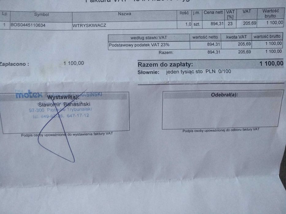 wtrysk do renault master