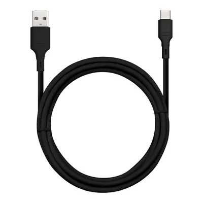 Kabel Blue Star ze złączem USB A do USB C 3A - czarny