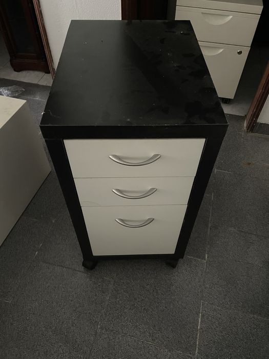 Armário de escritório preto 50x37x70altura