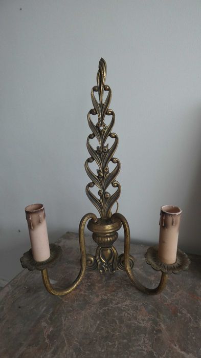 Candeeiros apliques em latão