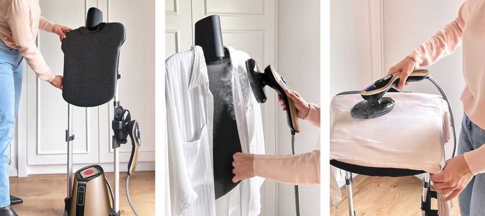 Steamer parownica do ubrań żelazko parowe duża deska 2500W CERAMICZNY