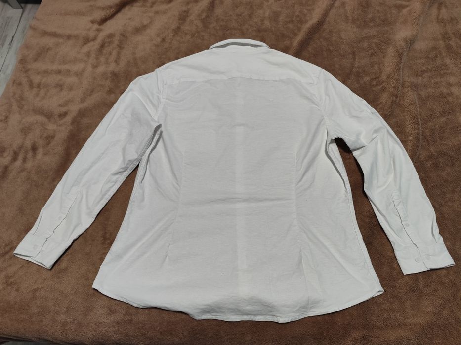 ASOS DESIGN biała koszula męska 3XL Plus, długi rękaw