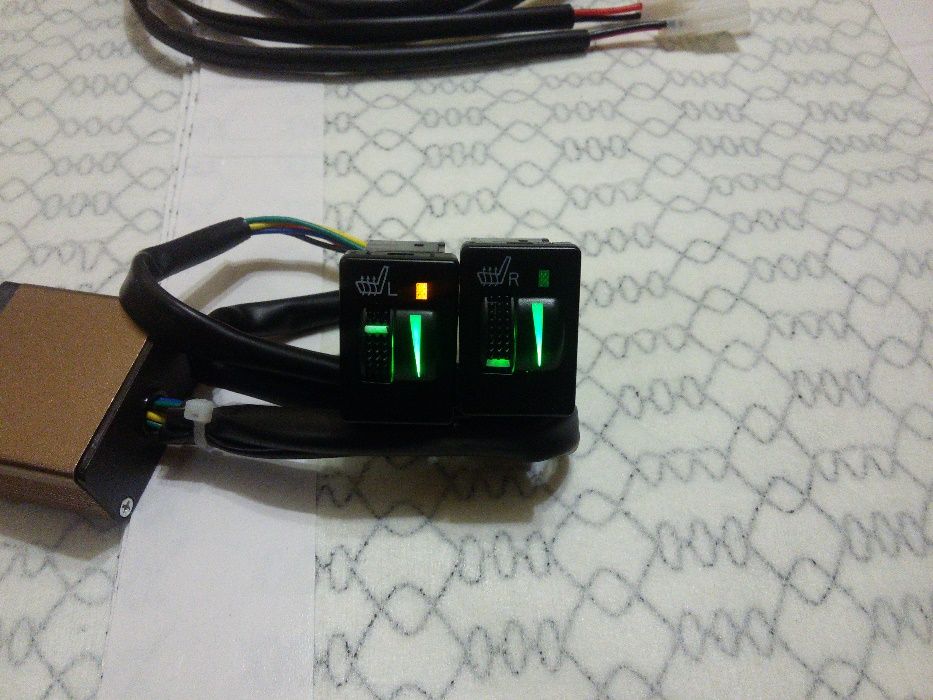 Подогрев сидений углеволокно Toyota и др (комплект) Підігрів сидінь