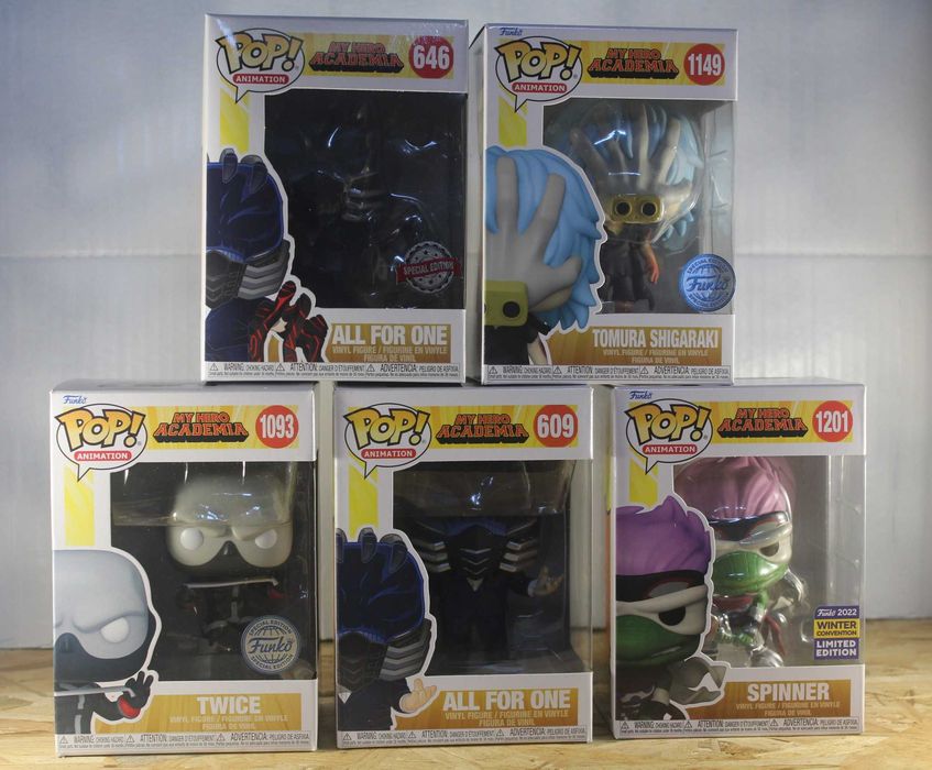 Funko Pop My Hero Academia – Villains Bundle #646 #609 #1149 #1093 #1201