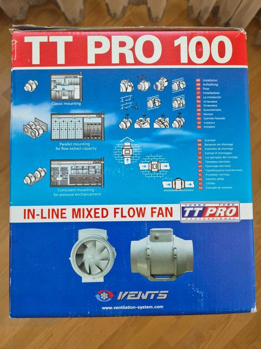 Новый канальный вентилятор Вентс ТТ ПРО 100 (Vents TT Pro 100)