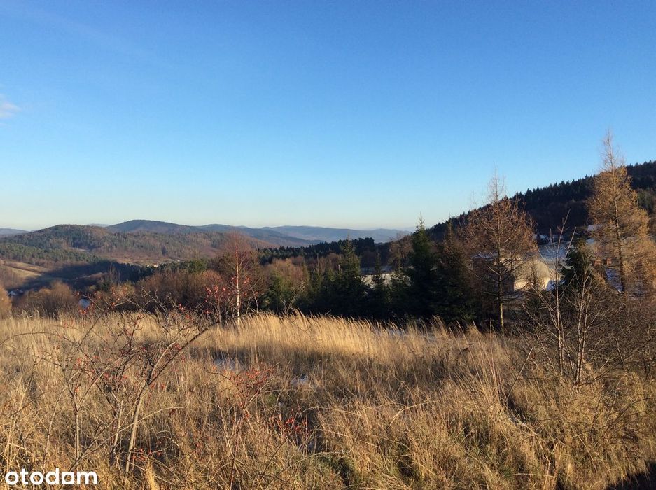 Działka budowlana 3901 m² w górach,  widok Babia Góra, Sucha Beskidzka