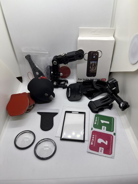 insta 360 x4 зихисне скло лінзи, палка, кріплення, захисне скло, лінза