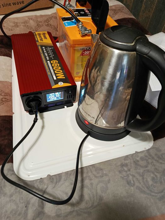 Инвертор 12V інвертор чистий синус 6600 Watt червоний красный