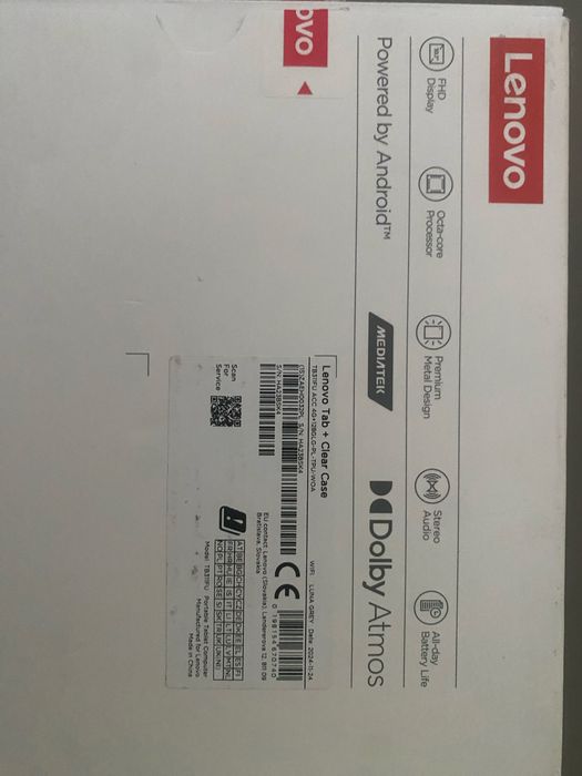 Tablet lenovo tab +clear case