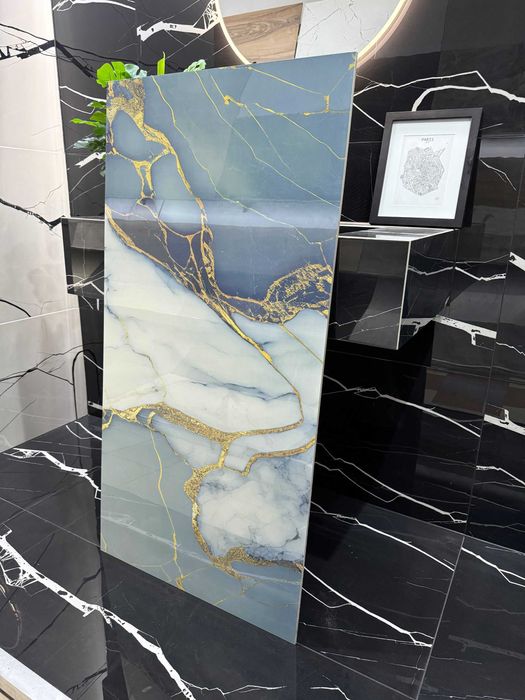 Gres polerowany 120x60 ZŁOTE REFLEKSY marmur WYSOKI POŁYSK - NOWOŚĆ