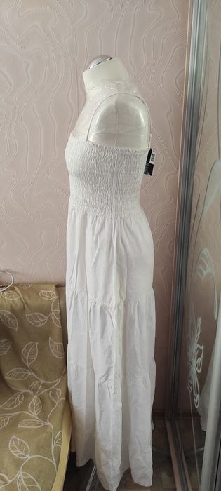 Белый длинный сарафан Esmara