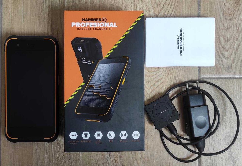 Skaner kodów kreskowych QR Hammer BS21 bs 21 ANDROID Kolektor Terminal zebra PANCERNY IP68 Wodoodporny TELEFON czytnik kodu baselinker apilo ideaerp