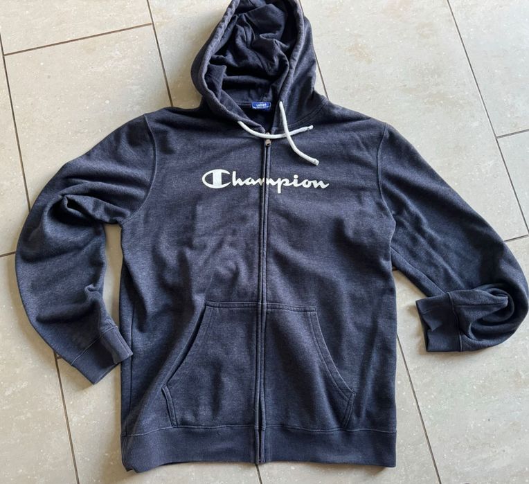 Champion bluza rozpinana kangurka , bawełniana  z kapturem M/L uniseks