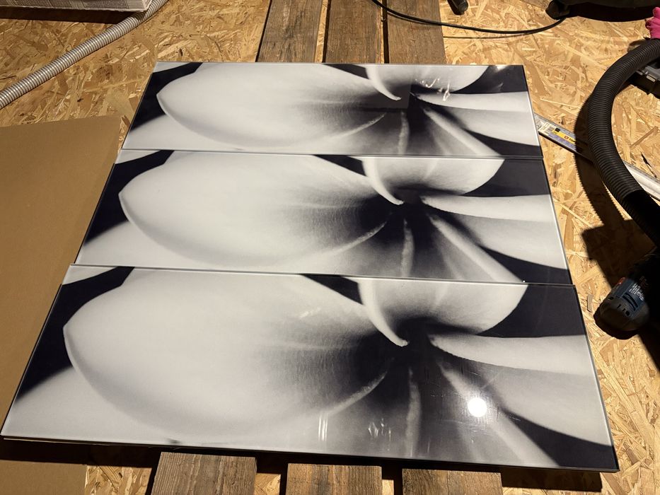 Kafle lazienkowe - dekor - kwiat