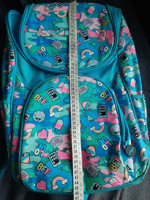 Duży plecak Smiggle backpack emoji  pełno kieszonek miejsce na laptop