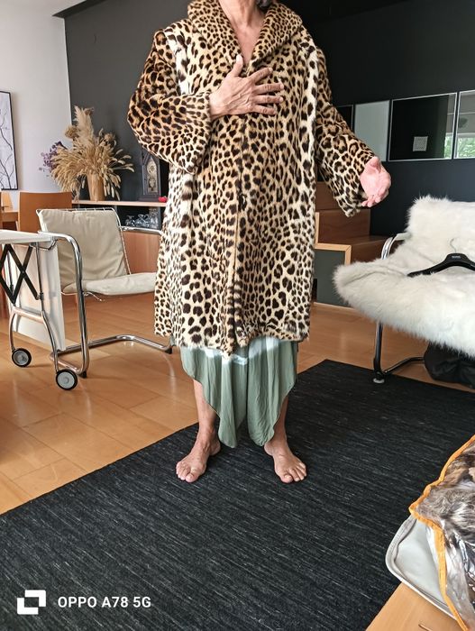 Casaco Leopardo vintage, feito á medida