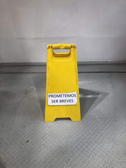 Sinal amovível de 2 faces, Limpeza ou manutenção em curso