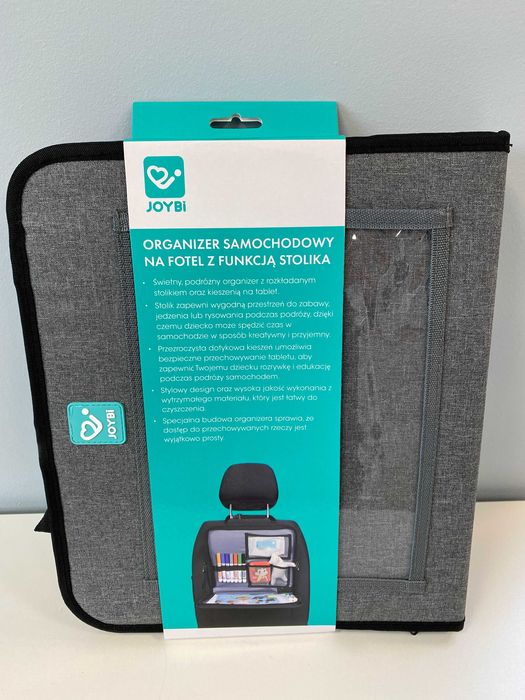 JOYBI organizer z funkcją stolika do samochodu/ kick mata