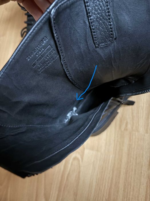 Buty/ kozaki czarne "Zara"