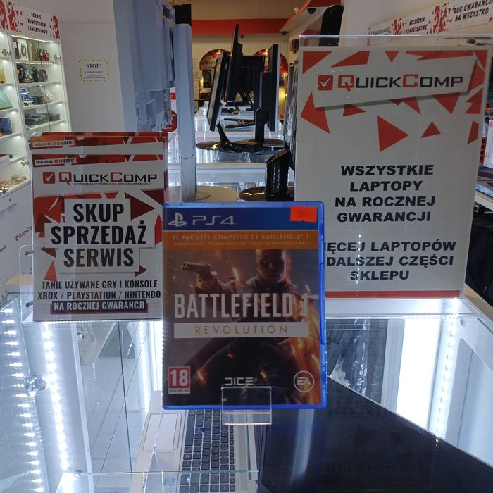 Gra PlayStation 4 PS4 / PS5 Battlefield 1 Revolution Gwarancja 1 rok QUICK-COMP Przemyśl