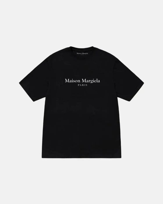 Мужские Футболки Maison Margiela paris logo Мейсон Марджела унисекс