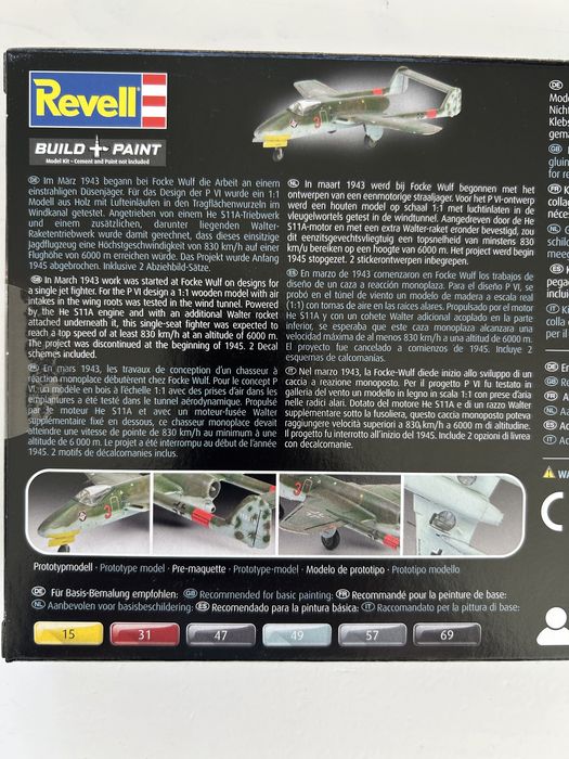 Samolot P-Series Focke-Wilf Flitzer model Revell 03761